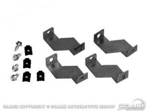 Dynacorn 4-Piece Radiator Fan Shroud Bracket Set For 1965-1966 Mustang 3-Row Core